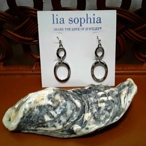 Pair of Sterling silver pierced earrings 1 inch